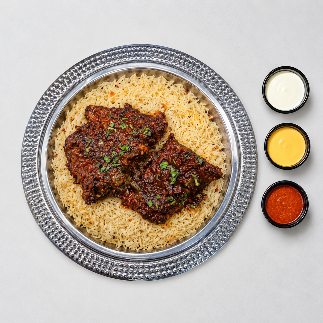 Mandi with Kondattam Alfaham Chicken