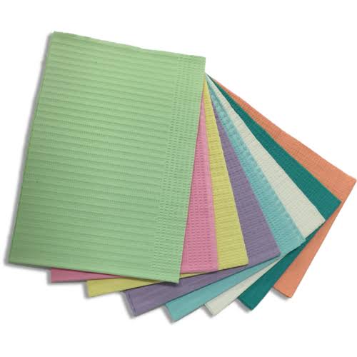 Servilletas Dentales caja 500 (amarillo, celeste, morado, rosado, verde, negro)