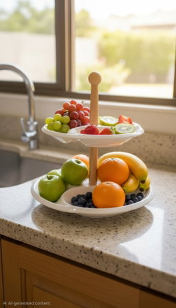 Two level fruit plate