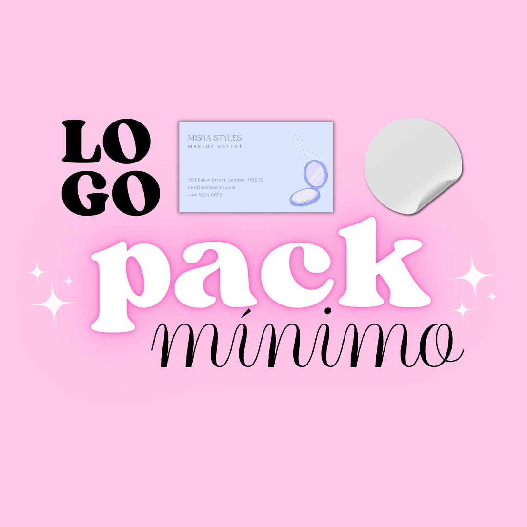 PACK MINIMO - Logo + 100 Tarjetas + pegatinas ENVIO GRATIS
