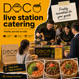 DOCO Live Station Catering | Freshly Served On-Site