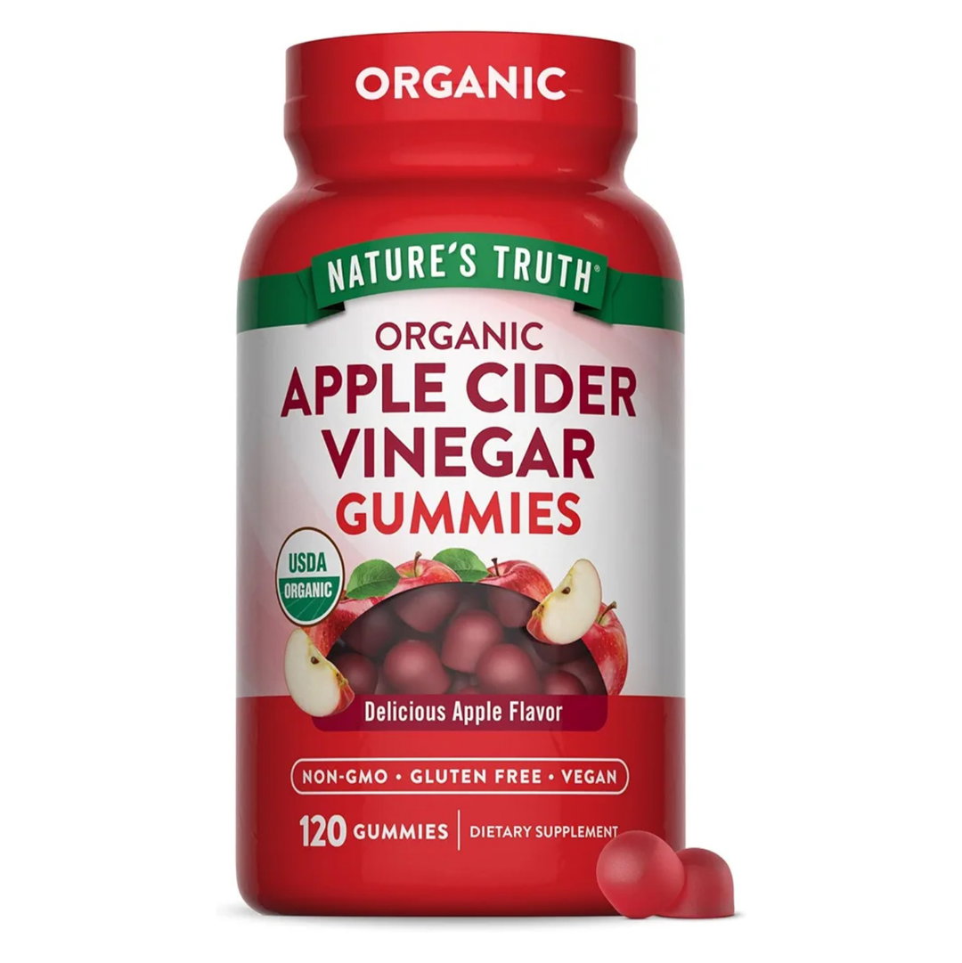 Nature's Truth - Apple Cider Vinegar Organic Gummies, 120 Gummies