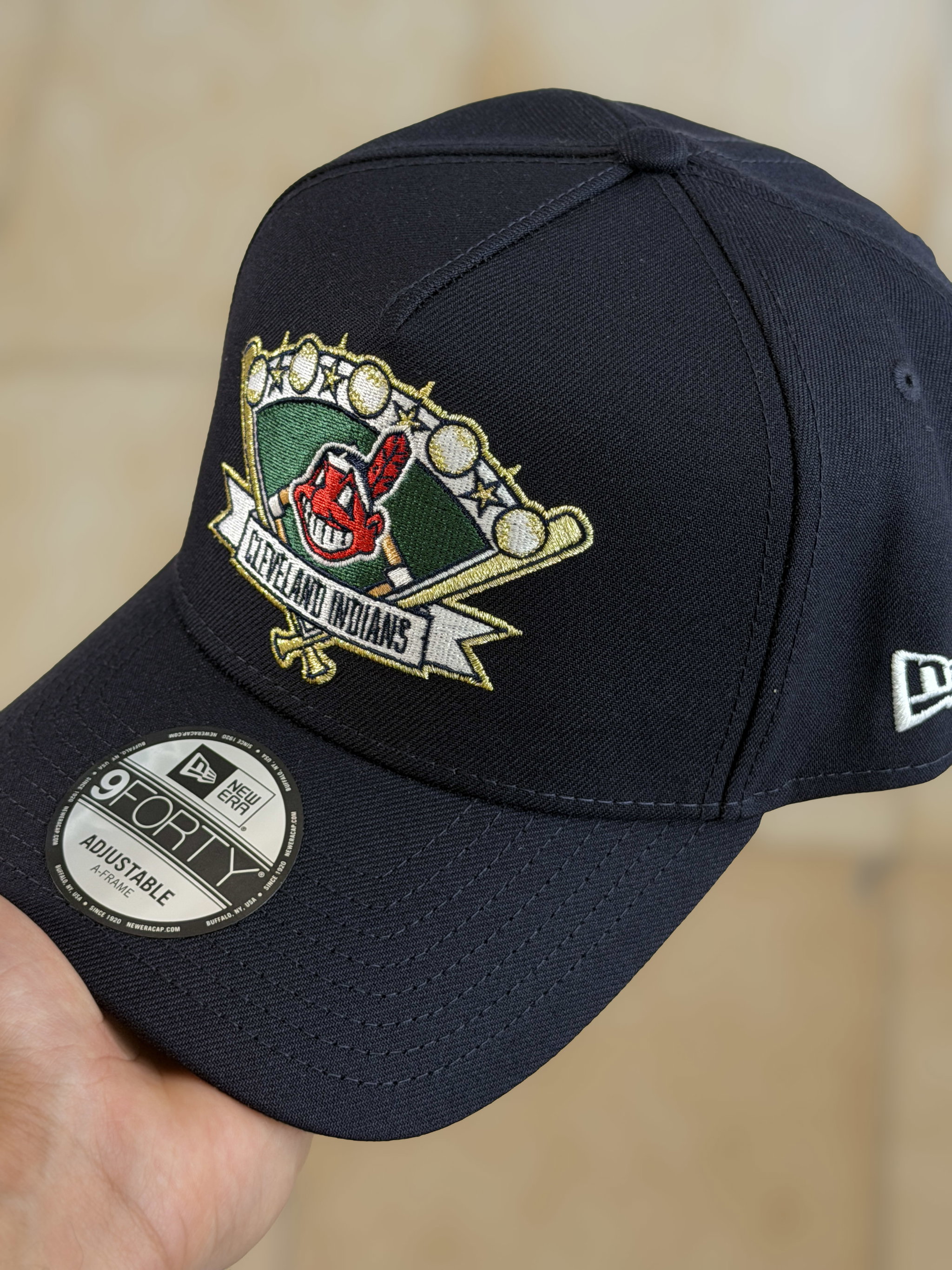 9FORTY A-Frame - Cleveland Indians ¨Wahoo¨ Navy_4