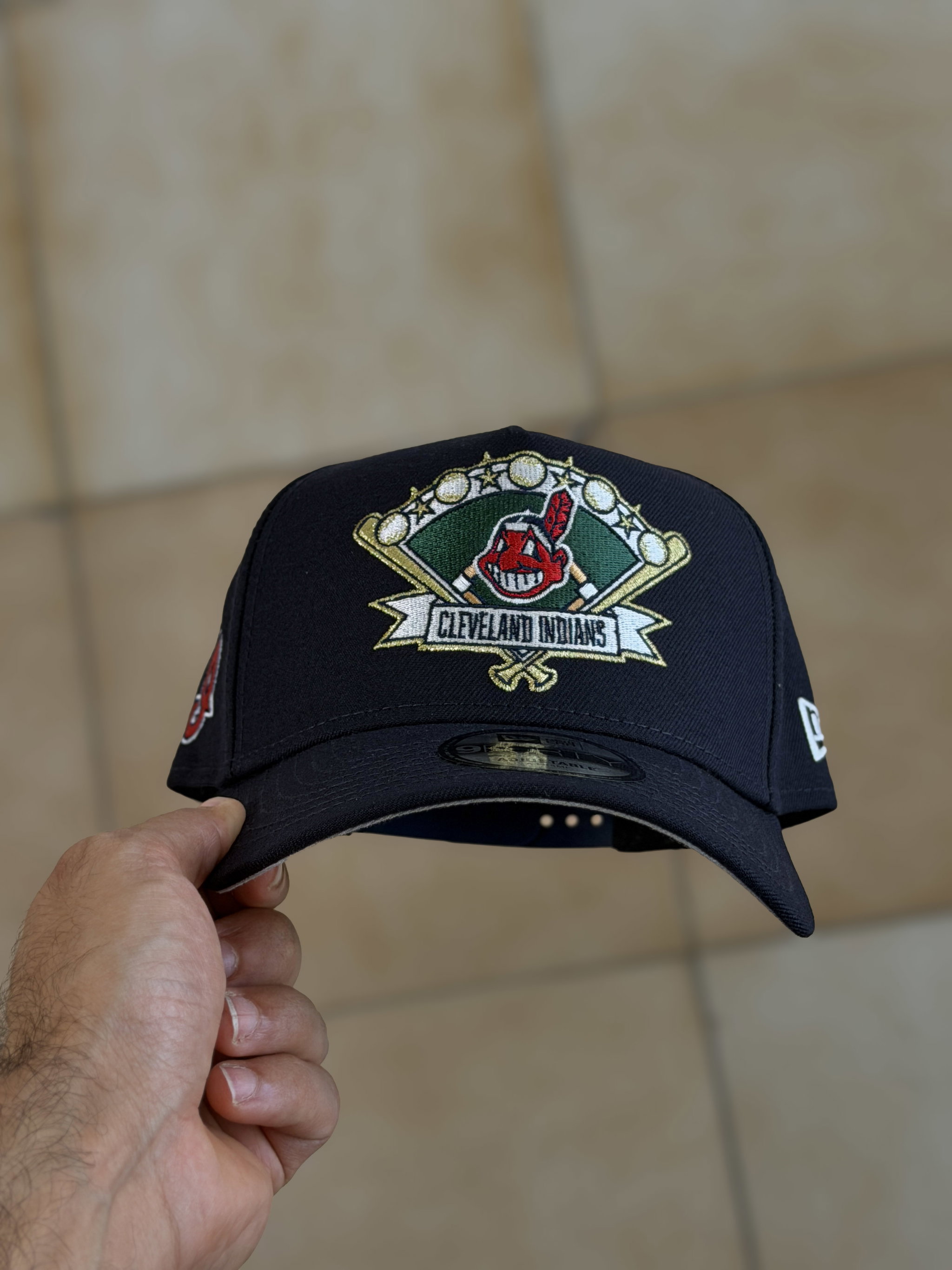 9FORTY A-Frame - Cleveland Indians ¨Wahoo¨ Navy_2