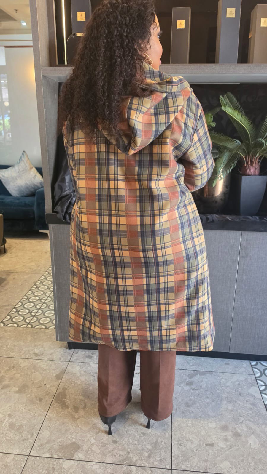 Melton Check Coat_4