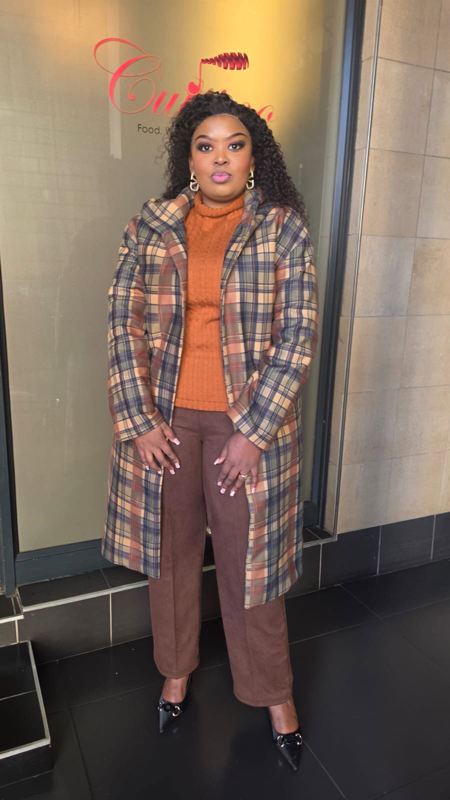 Melton Check Coat_3