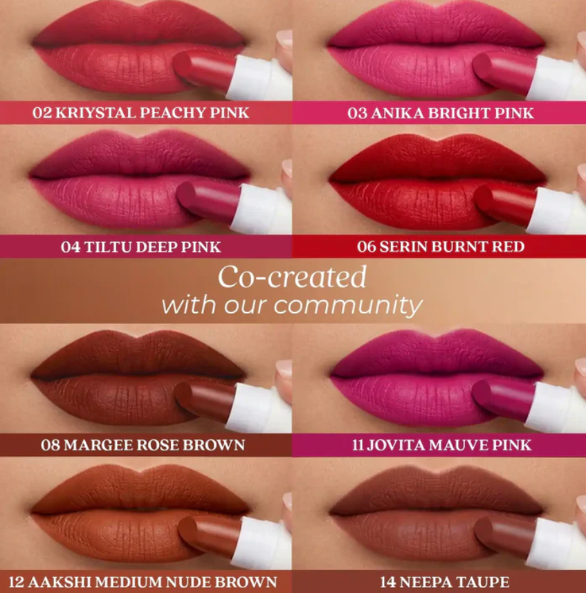 Herb Enriched Ayurvedic Lipstick Micro-Mini Kit | 8 shades_2
