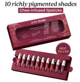 Herb‑Enriched Matte Liquid Lipstick Set of 10