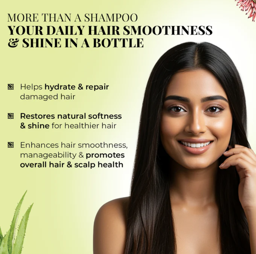 Smooth & Shine conditioner for Dry and Frizzy Hair| Aloe Vera, Almond_1