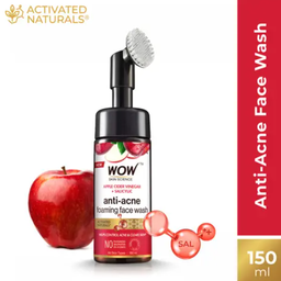 Wow - Apple Cider Vinegar Foaming Face Wash With Built In Brush
