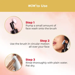 Wow - Apple Cider Vinegar Foaming Face Wash With Built In Brush