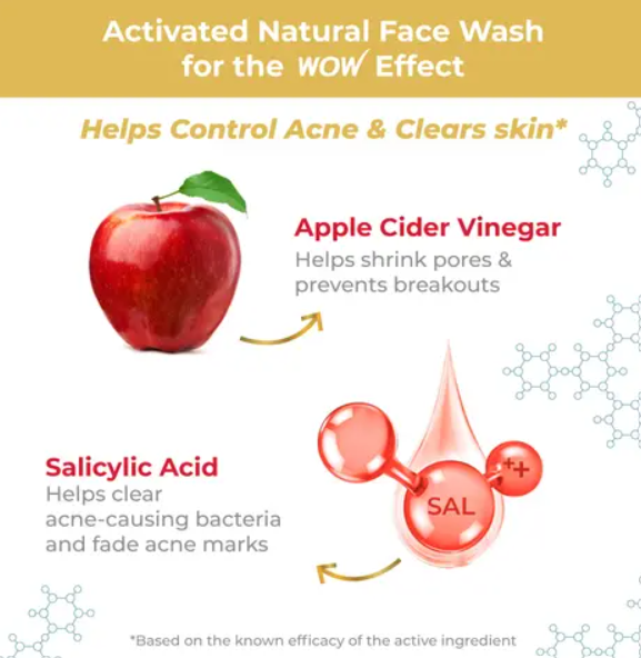 Wow - Apple Cider Vinegar Foaming Face Wash With Built In Brush_2