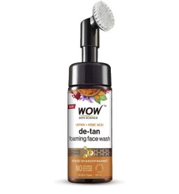 Wow - Ubtan Foaming with Built-In Face Brush for deep cleansing - No Parabens, Silicones & Color - Face Wash 150mL