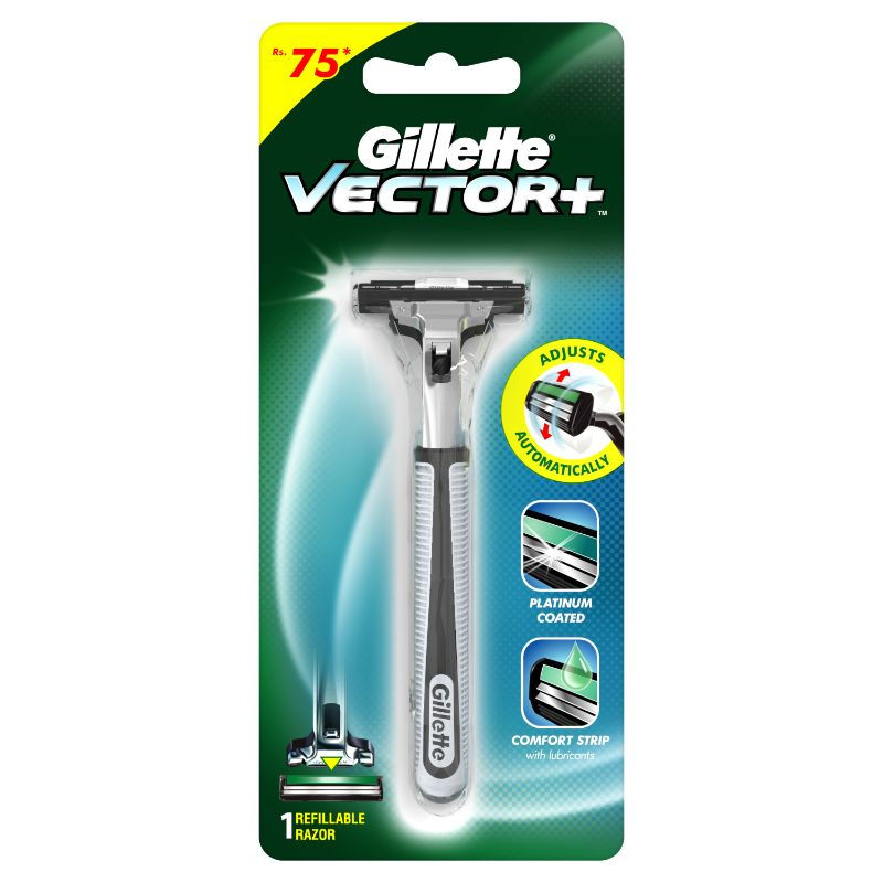 Gillette Vector Manual Shaving Razor For Men (1 Pcs)