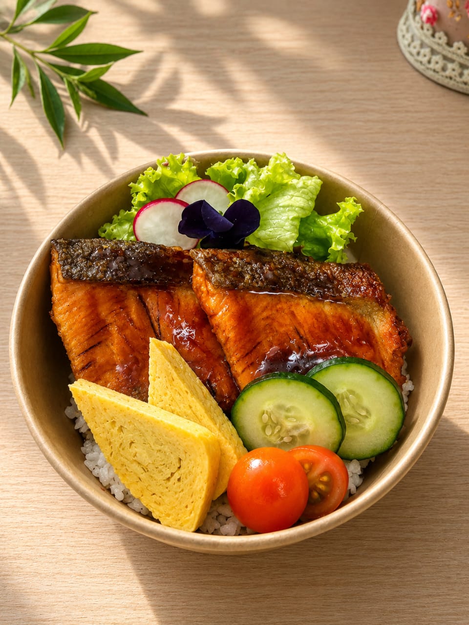 Salmon Teriyaki Rice Bowl