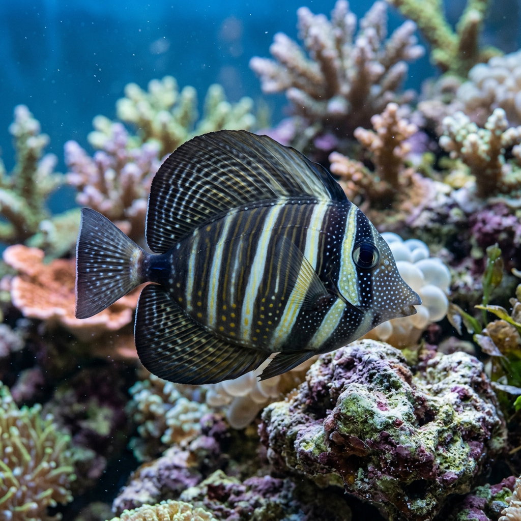 TANG DESJARDINII SAIL FIN (ZEBRASOMA DEJARDINII)