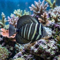 TANG DESJARDINII SAIL FIN (ZEBRASOMA DEJARDINII)