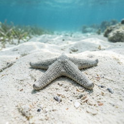 STARFISH WHITE SAND (ARCHASTER TYPICUS)