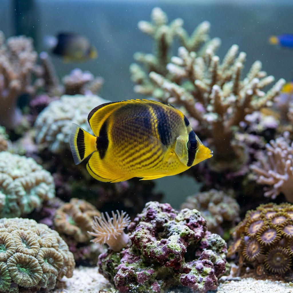 BUTTERFLY RACOON (CHAETODON LUNULLA)