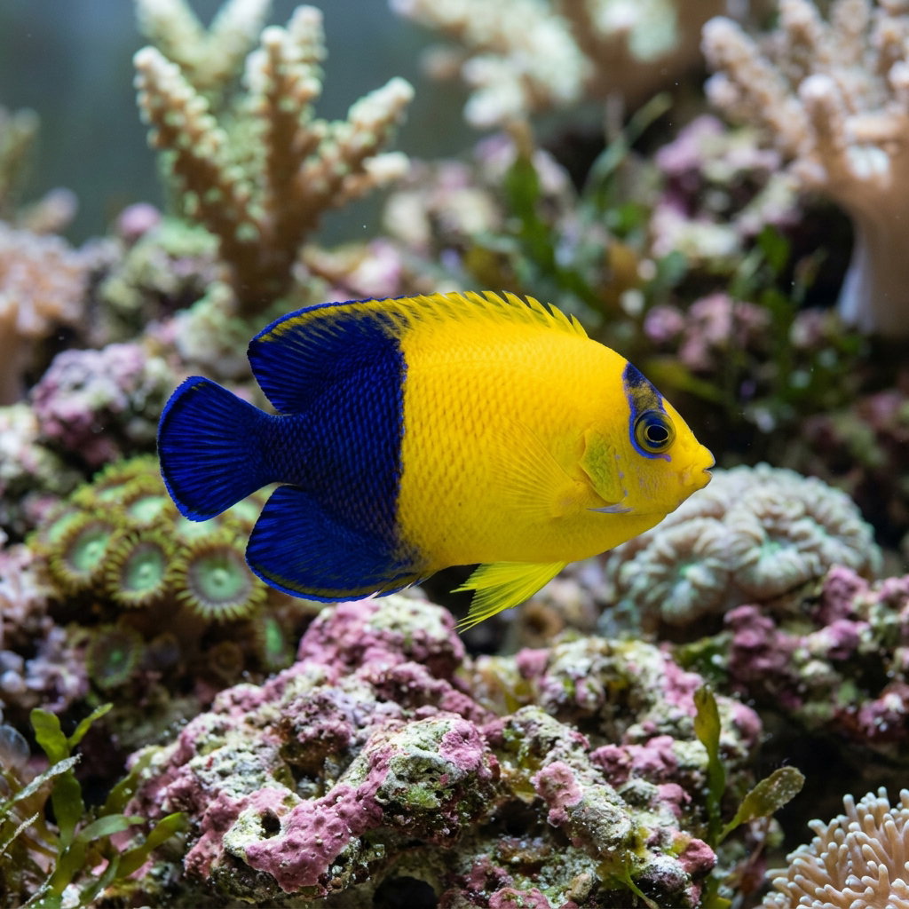 ANGELFISH BICOLOR (CENTROPYGE BICOLOR)