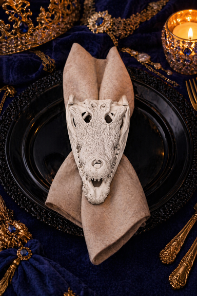 Crock Skull Napkin Ring