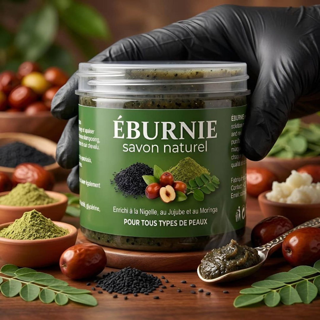ÉBURNIE Nigelle, Jujube & Moringa — Purification Profonde & Protection Familiale