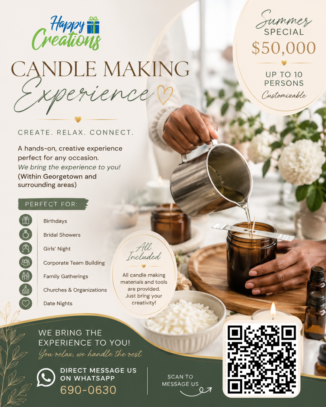 Candle Making Experience 