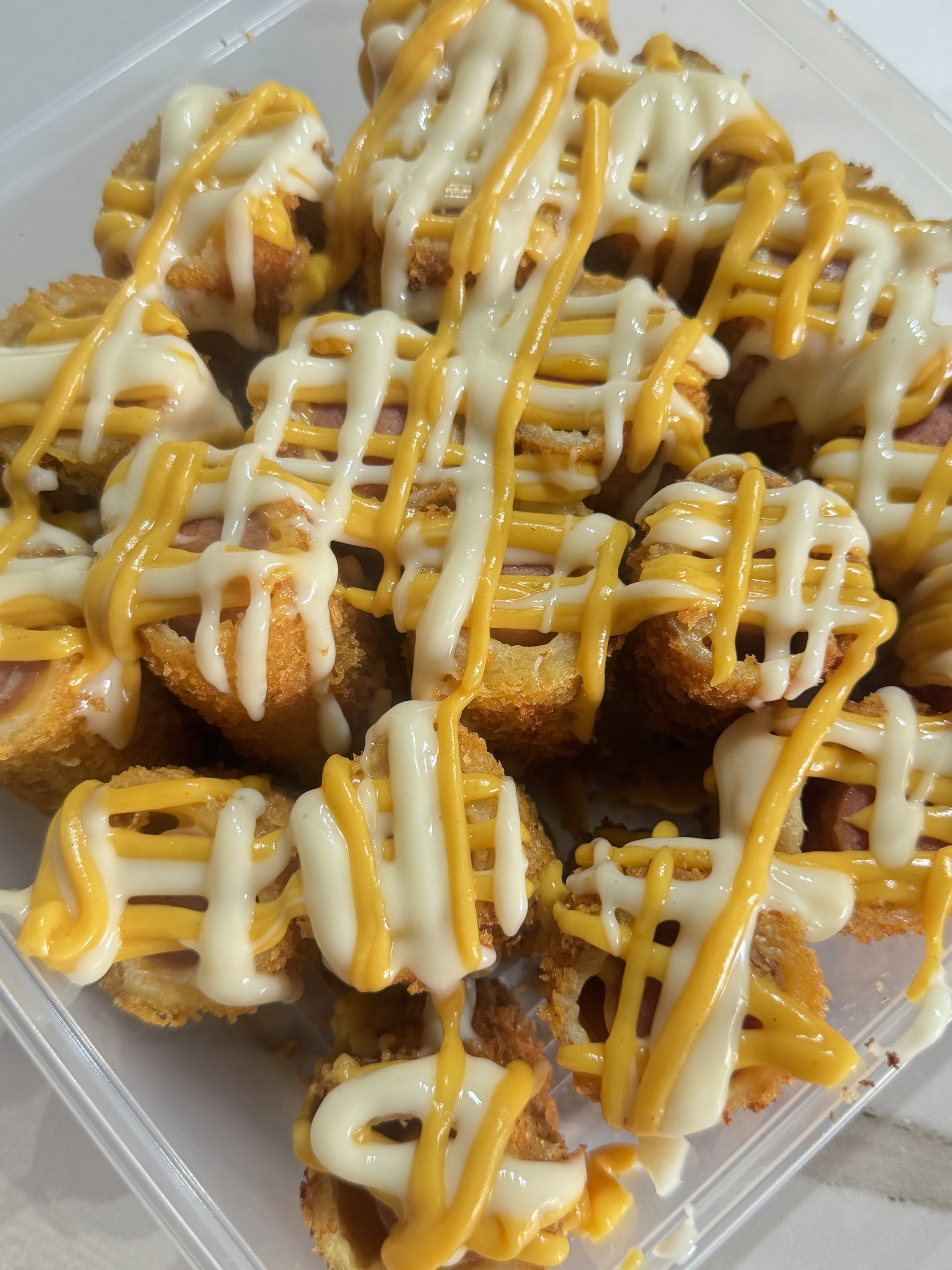  Fried Cheesy Hotdogs Bread _4