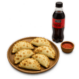 6 EMPANADAS + 1 COCA-COLA375CC