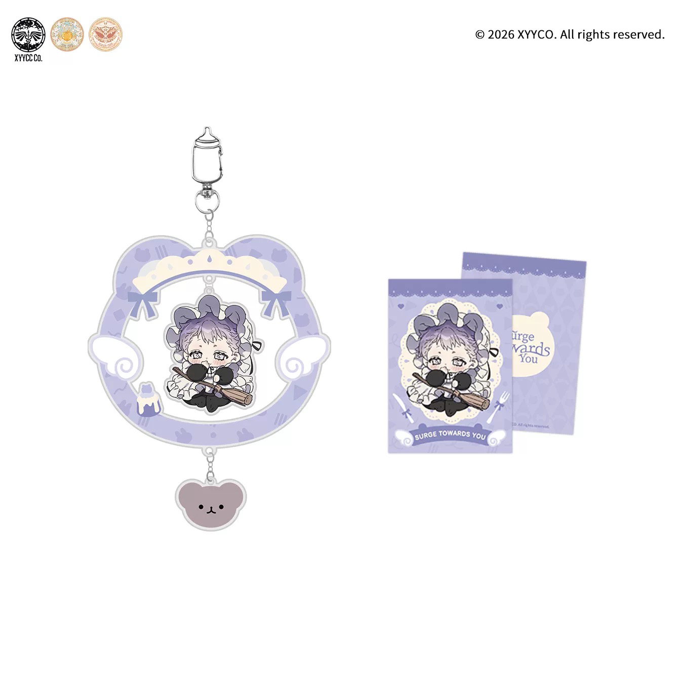 “Butler & Maid” Surge Towards You - Acrylic Keyring _0