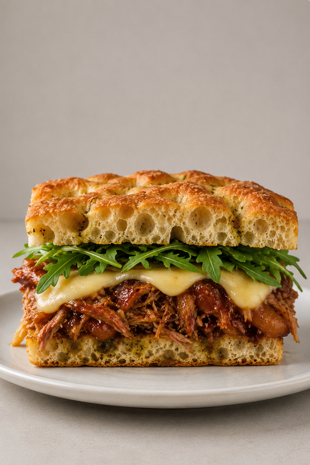 BBQ Pulled Pork Focaccia 