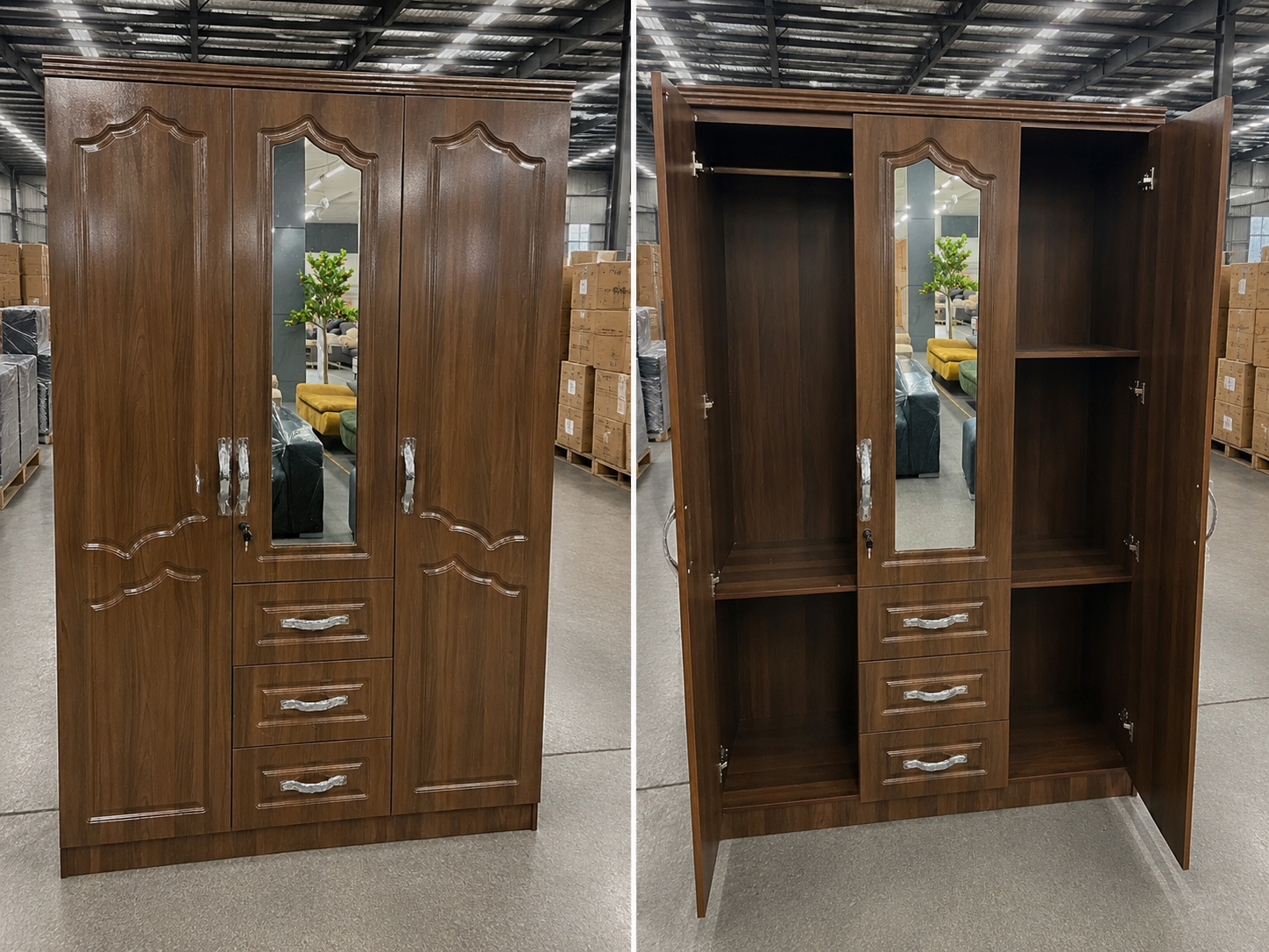 Classic 3 in 1 China Made Wardrobe _1