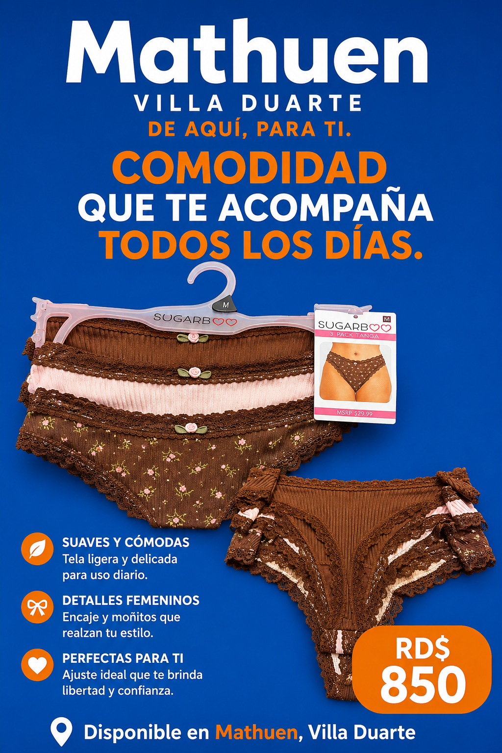 Panties set de 3
