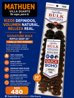 Cabello Humano / T1B30 / 20”