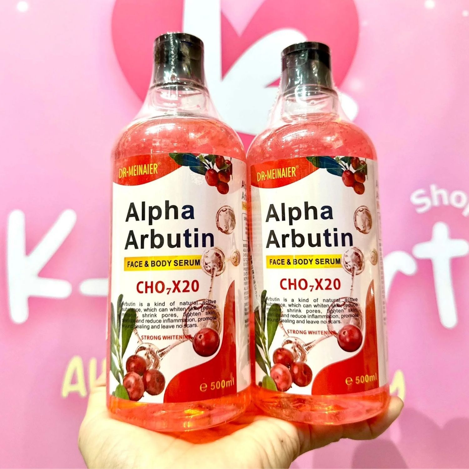 Dr Meinaier - Alpha Arbutin Face & Body Serum 500ml | Wholesale Bath & Body Care Singapore_1