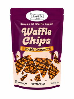 Waffle chips double chocolate 80g