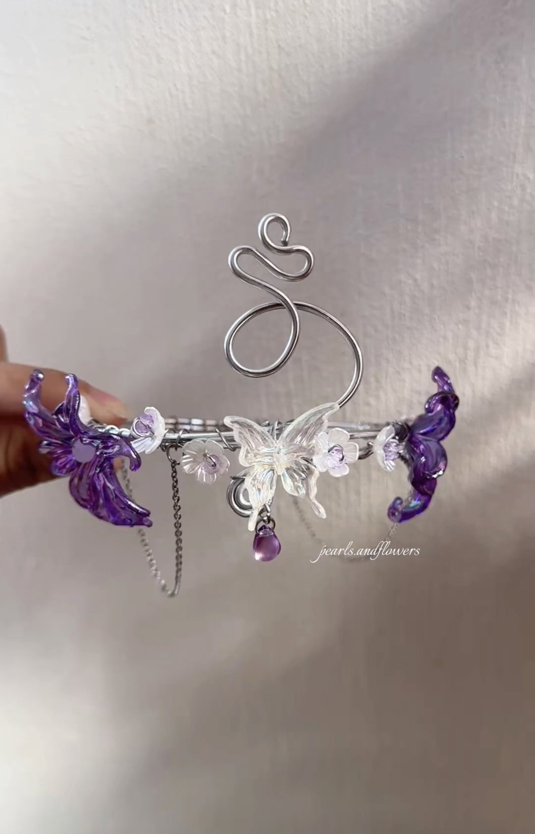 Purple arm cuff