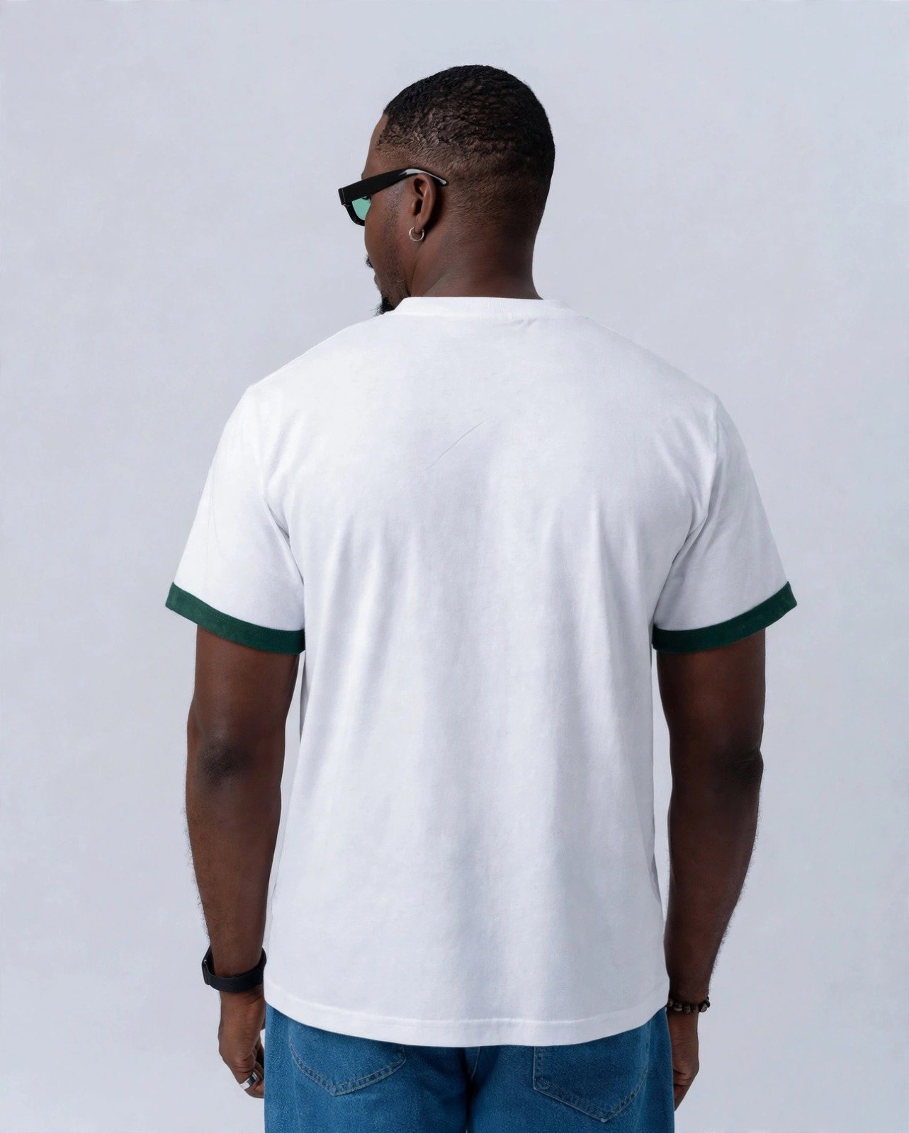 T-shirt Deux Frères – Blanc & Vert_2