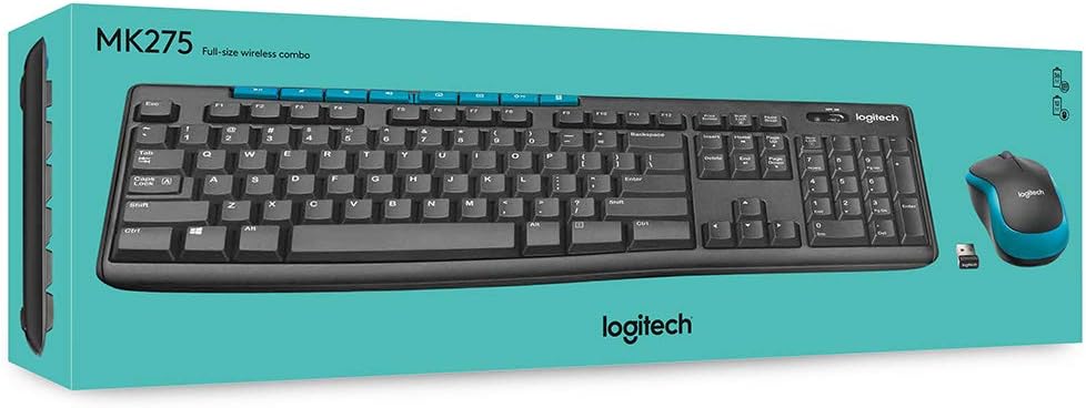 Conjunto de teclado e mouse sem fio Logitech MK275_2