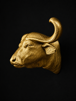 Cape Buffalo Bust Key Chain            