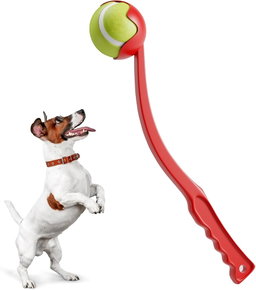 DOG TOY HAPPY SHOT W/TENNISBALL