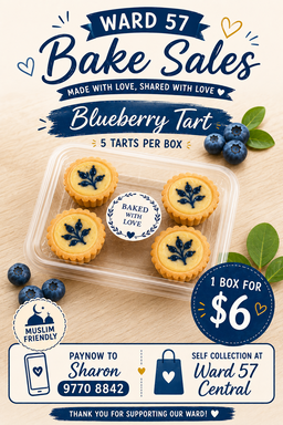 Blueberry tarts (5 in a box)