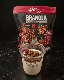 Frozen Banana bowl with a choice of granola 
