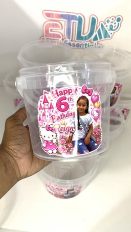 CLEAR BUCKET STICKER (1500ml)
