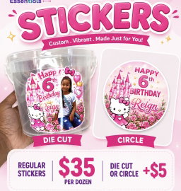 CLEAR BUCKET STICKER (1500ml)