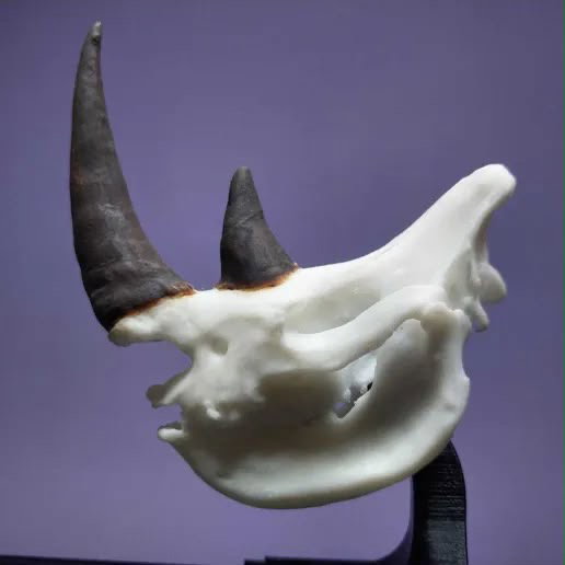 Animal Skulls Rhino Wall Mount   