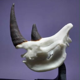 Animal Skulls Rhino Wall Mount   