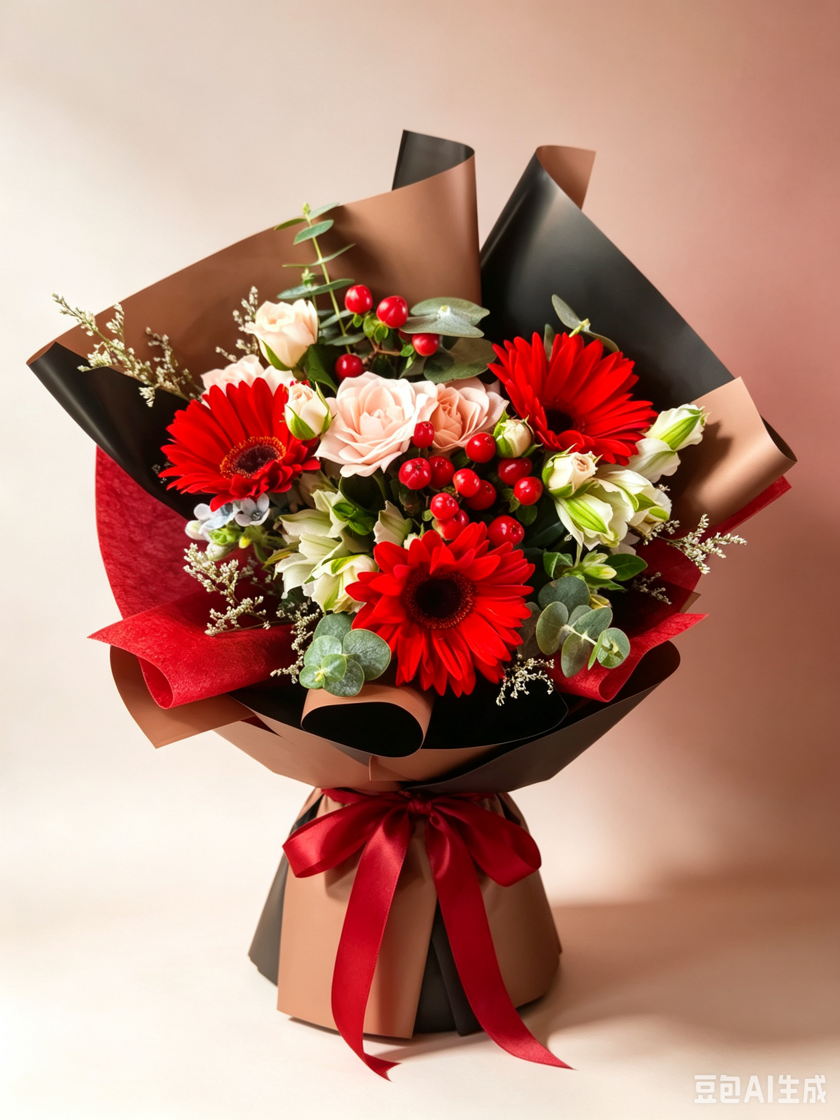 RF Crimson Radiance (3 Red Gerbera) - FB2601_1