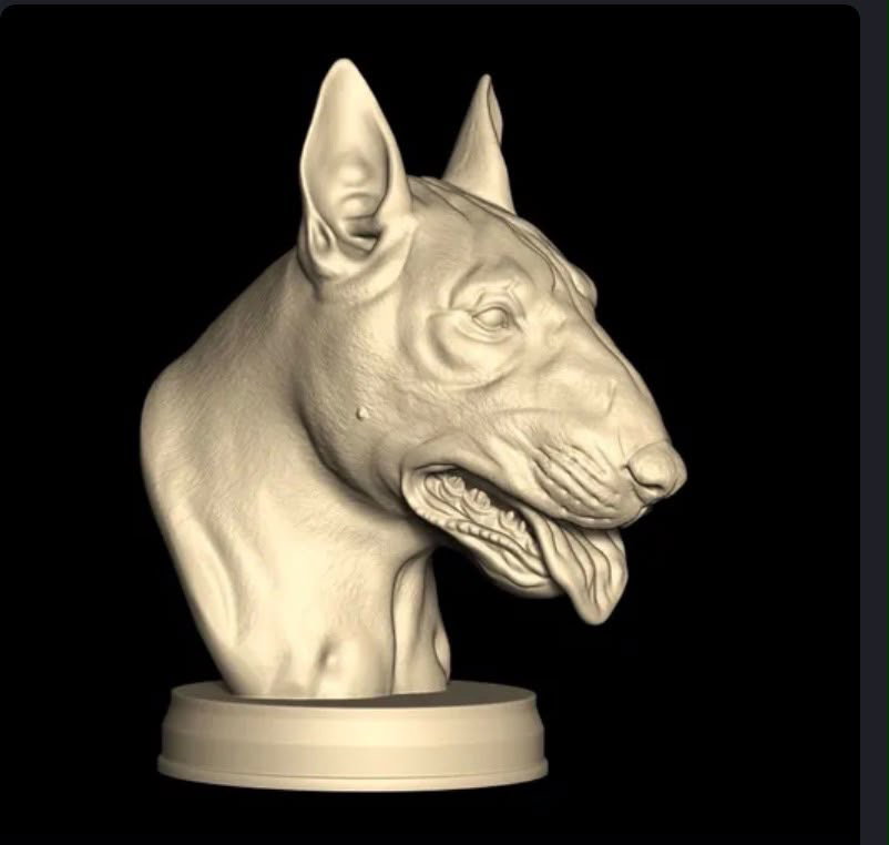 Bull Dog Bust Wall Hook        _2