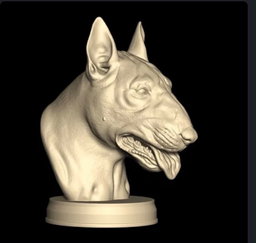 Bull Dog Bust Wall Hook        